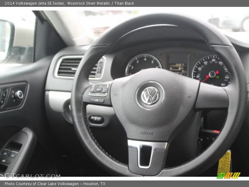 Moonrock Silver Metallic / Titan Black 2014 Volkswagen Jetta SE Sedan