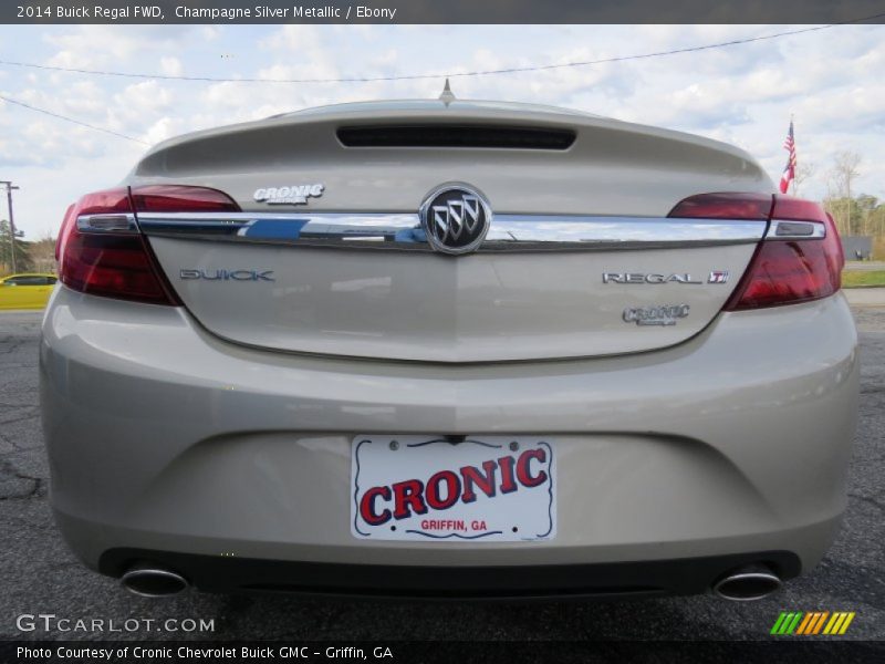 Champagne Silver Metallic / Ebony 2014 Buick Regal FWD