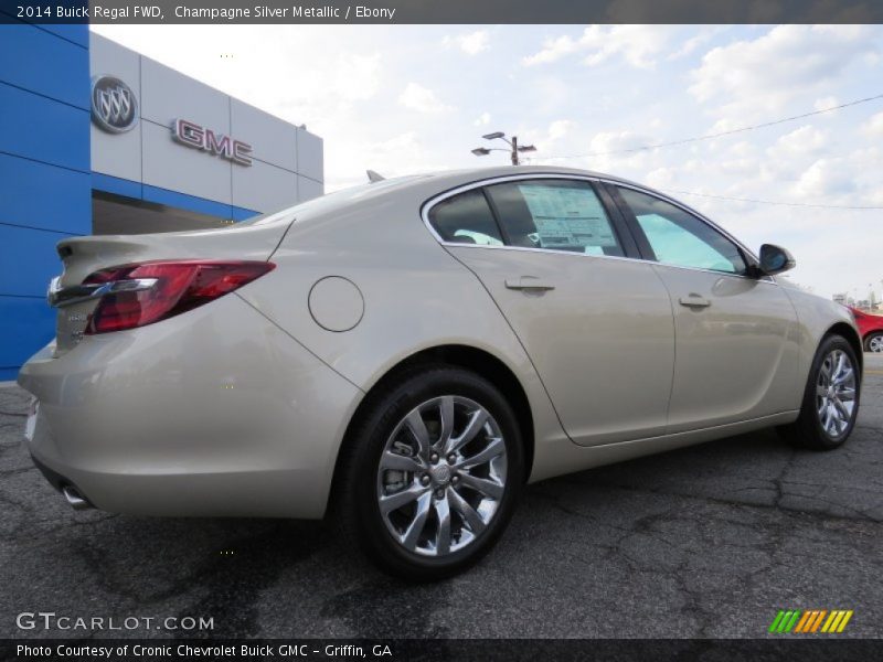 Champagne Silver Metallic / Ebony 2014 Buick Regal FWD