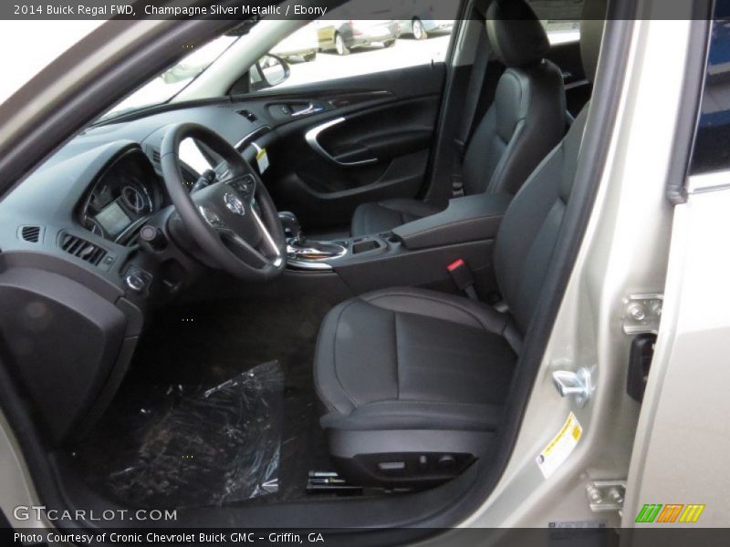 Champagne Silver Metallic / Ebony 2014 Buick Regal FWD