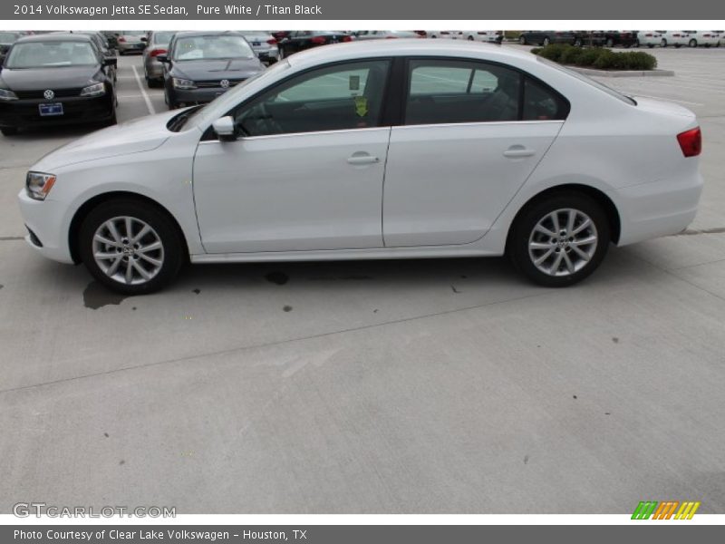 Pure White / Titan Black 2014 Volkswagen Jetta SE Sedan