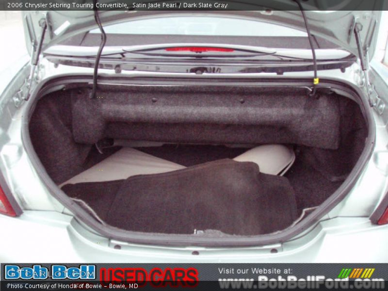 Satin Jade Pearl / Dark Slate Gray 2006 Chrysler Sebring Touring Convertible