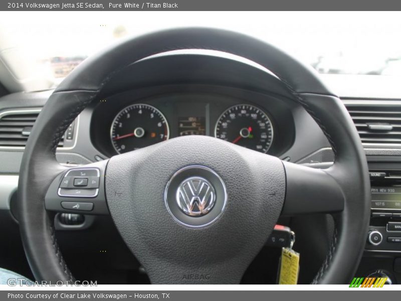 Pure White / Titan Black 2014 Volkswagen Jetta SE Sedan