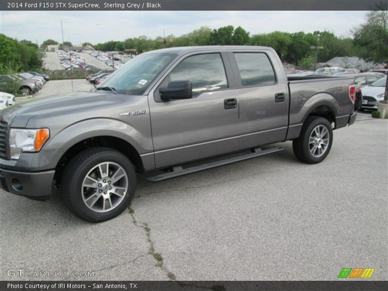 Sterling Grey / Black 2014 Ford F150 STX SuperCrew