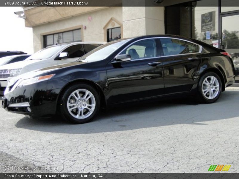 Crystal Black Pearl / Ebony 2009 Acura TL 3.5