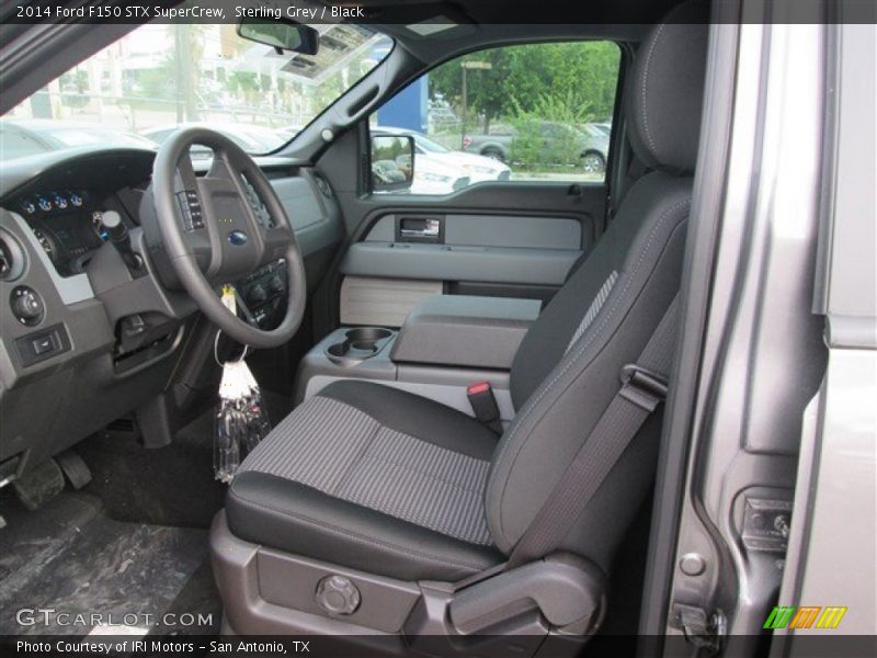 Sterling Grey / Black 2014 Ford F150 STX SuperCrew