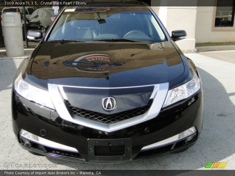 Crystal Black Pearl / Ebony 2009 Acura TL 3.5