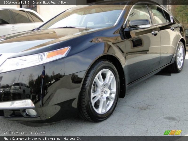 Crystal Black Pearl / Ebony 2009 Acura TL 3.5