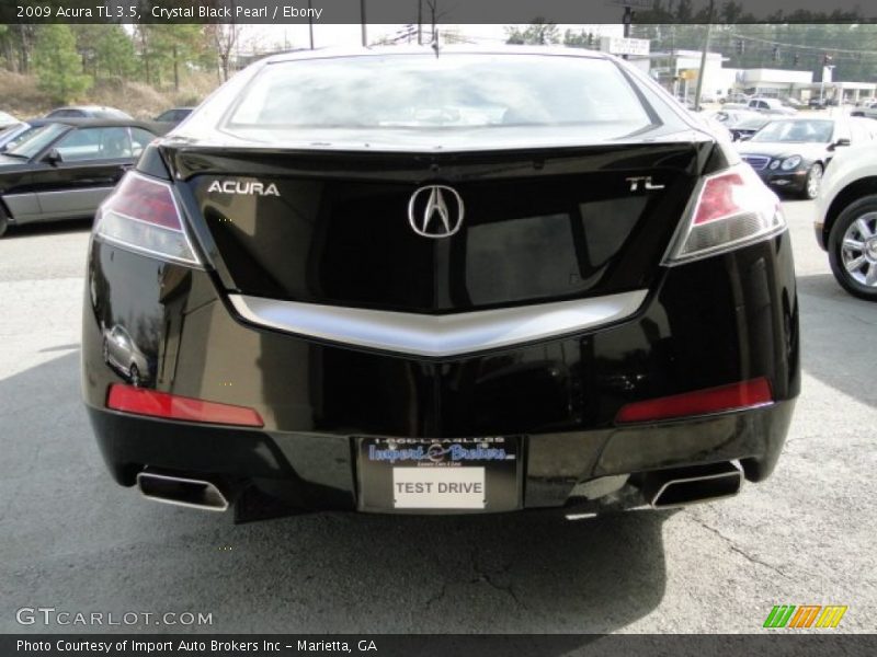 Crystal Black Pearl / Ebony 2009 Acura TL 3.5