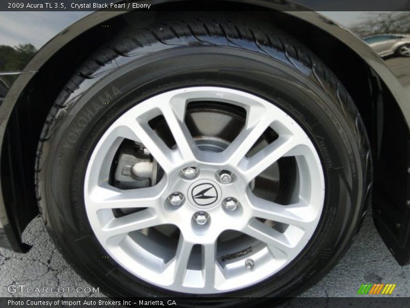 Crystal Black Pearl / Ebony 2009 Acura TL 3.5