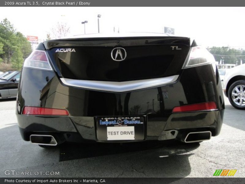 Crystal Black Pearl / Ebony 2009 Acura TL 3.5