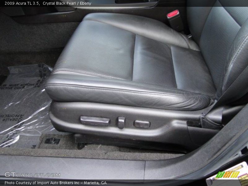 Crystal Black Pearl / Ebony 2009 Acura TL 3.5
