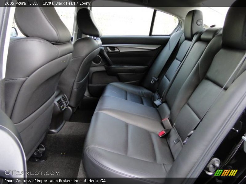 Crystal Black Pearl / Ebony 2009 Acura TL 3.5