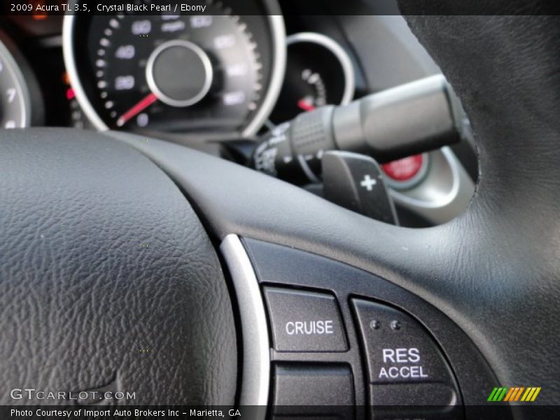 Crystal Black Pearl / Ebony 2009 Acura TL 3.5