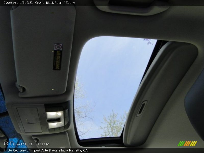 Crystal Black Pearl / Ebony 2009 Acura TL 3.5
