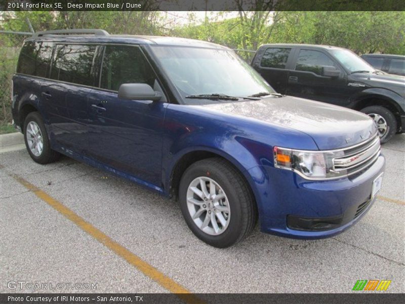 Deep Impact Blue / Dune 2014 Ford Flex SE