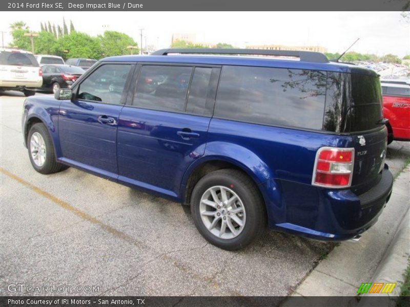 Deep Impact Blue / Dune 2014 Ford Flex SE