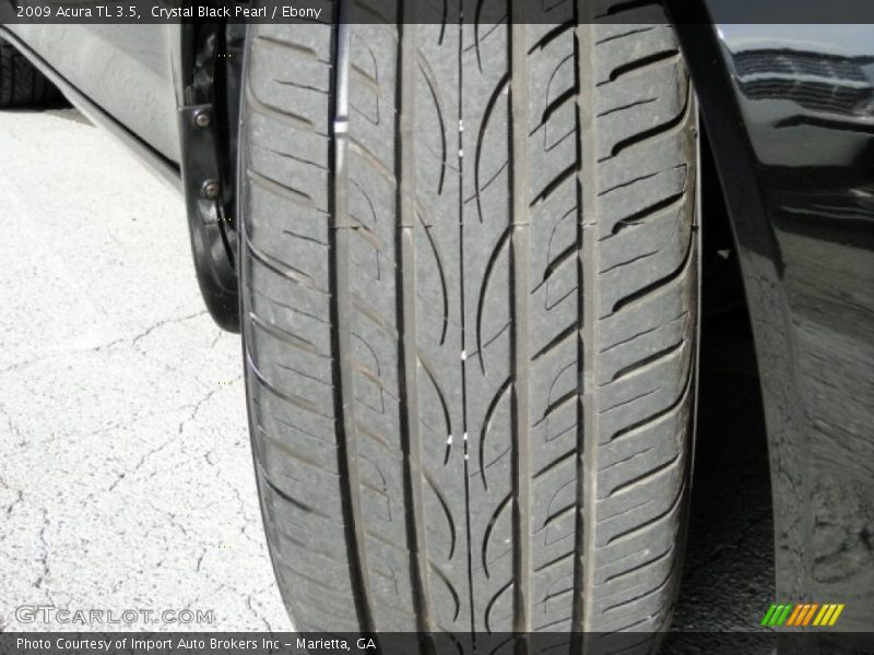 Crystal Black Pearl / Ebony 2009 Acura TL 3.5