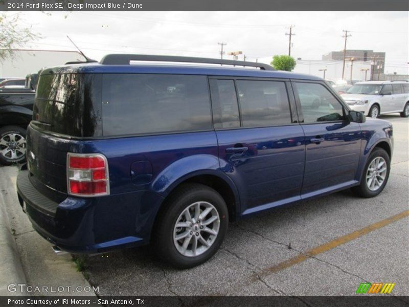 Deep Impact Blue / Dune 2014 Ford Flex SE
