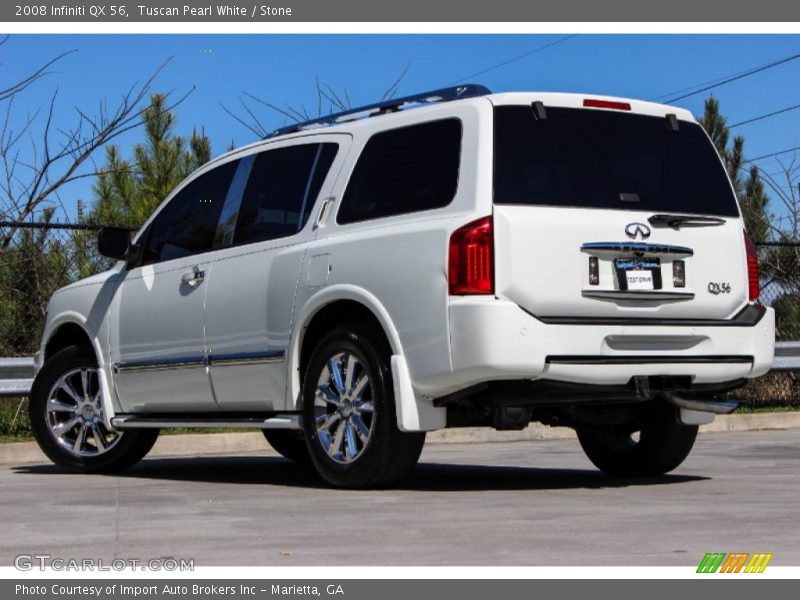 Tuscan Pearl White / Stone 2008 Infiniti QX 56