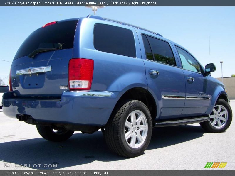 Marine Blue Pearl / Dark Khaki/Light Graystone 2007 Chrysler Aspen Limited HEMI 4WD