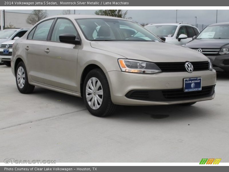 Moonrock Silver Metallic / Latte Macchiato 2014 Volkswagen Jetta S Sedan