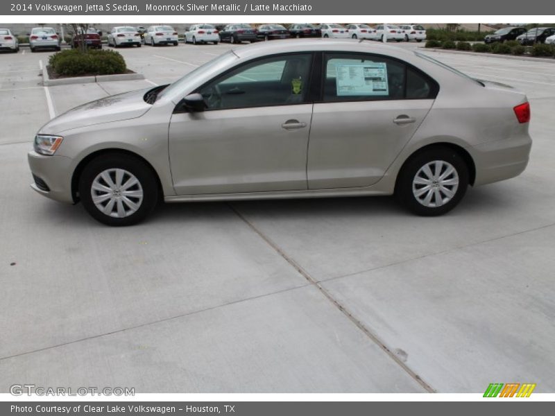 Moonrock Silver Metallic / Latte Macchiato 2014 Volkswagen Jetta S Sedan