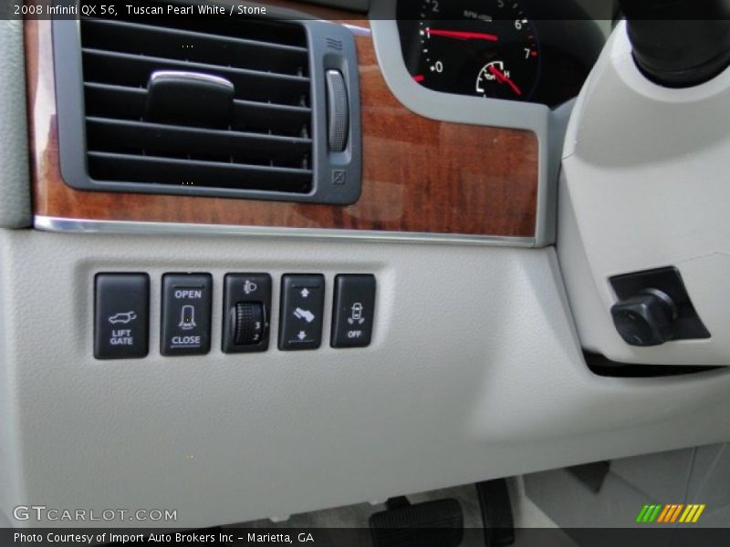 Tuscan Pearl White / Stone 2008 Infiniti QX 56
