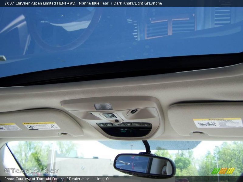 Marine Blue Pearl / Dark Khaki/Light Graystone 2007 Chrysler Aspen Limited HEMI 4WD