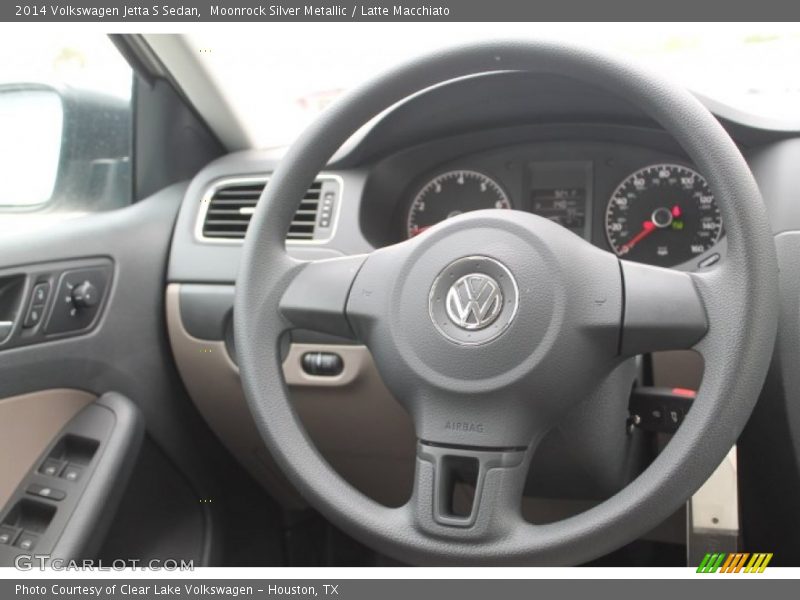 Moonrock Silver Metallic / Latte Macchiato 2014 Volkswagen Jetta S Sedan