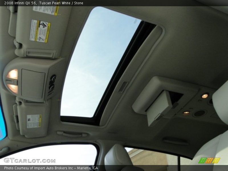Tuscan Pearl White / Stone 2008 Infiniti QX 56
