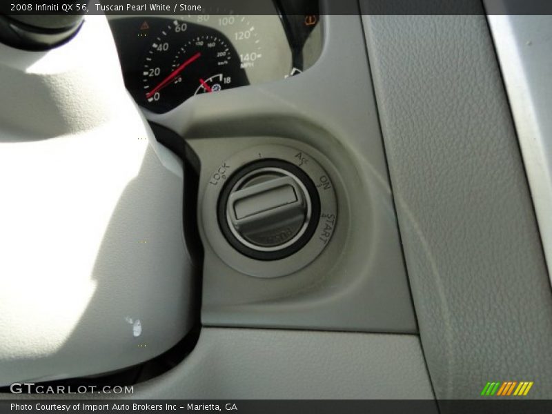 Tuscan Pearl White / Stone 2008 Infiniti QX 56