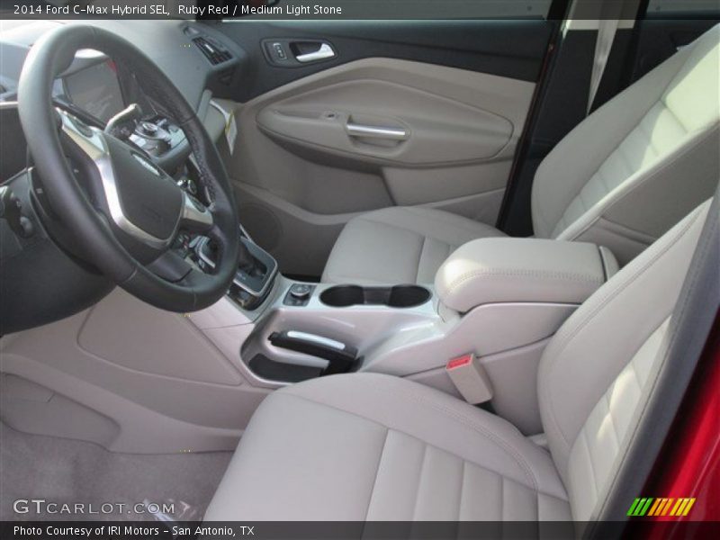 Ruby Red / Medium Light Stone 2014 Ford C-Max Hybrid SEL