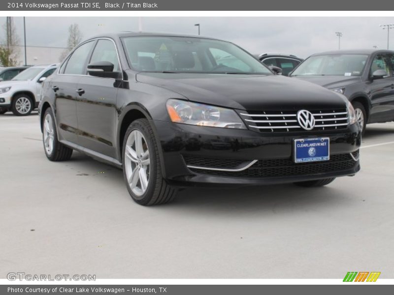 Black / Titan Black 2014 Volkswagen Passat TDI SE
