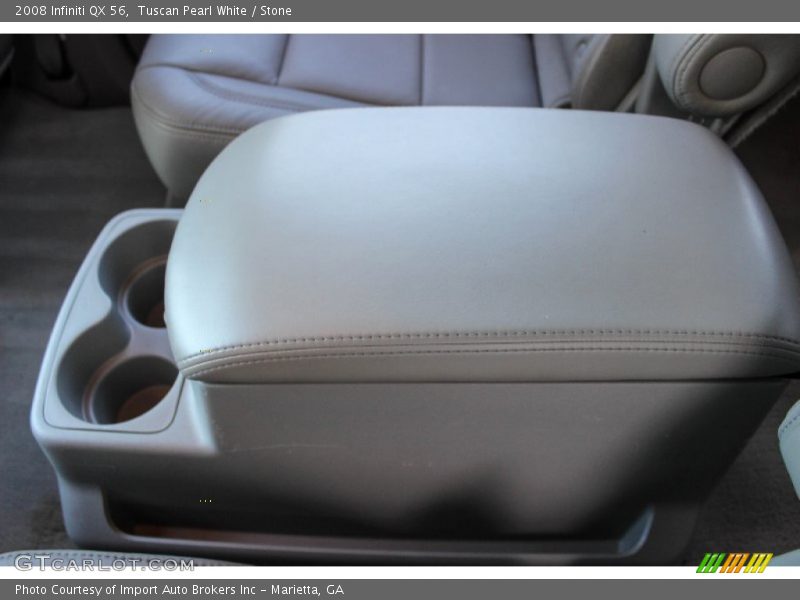 Tuscan Pearl White / Stone 2008 Infiniti QX 56