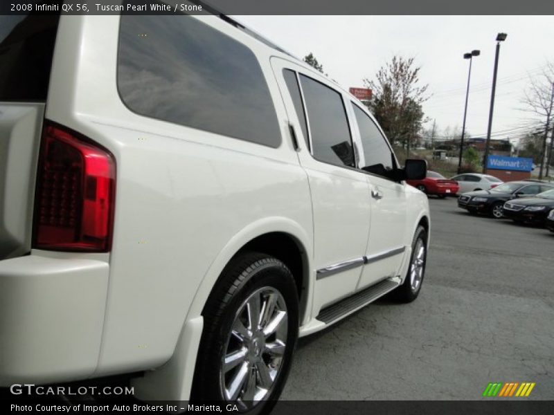 Tuscan Pearl White / Stone 2008 Infiniti QX 56