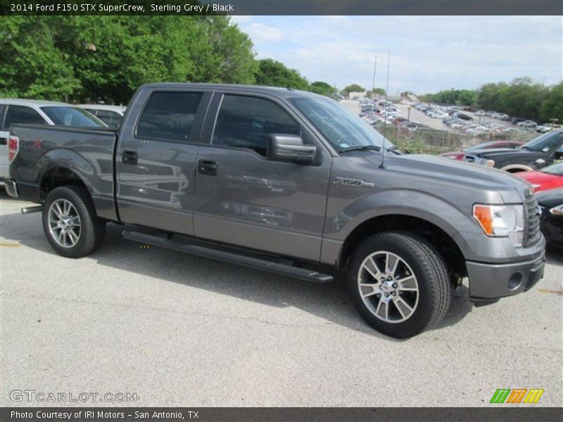 Sterling Grey / Black 2014 Ford F150 STX SuperCrew