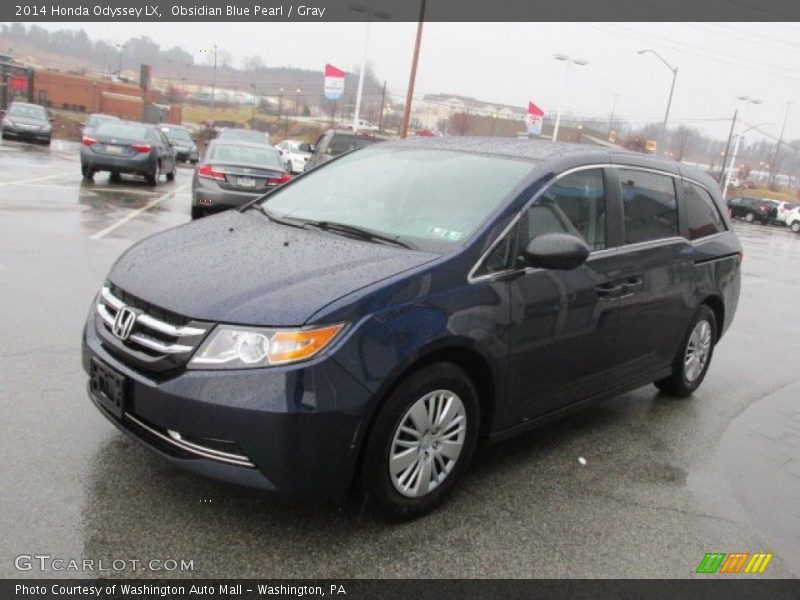 Obsidian Blue Pearl / Gray 2014 Honda Odyssey LX