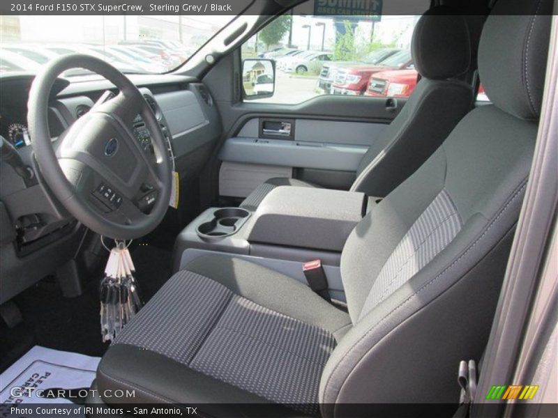 Sterling Grey / Black 2014 Ford F150 STX SuperCrew