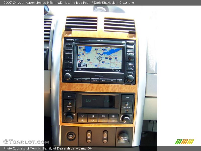 Marine Blue Pearl / Dark Khaki/Light Graystone 2007 Chrysler Aspen Limited HEMI 4WD