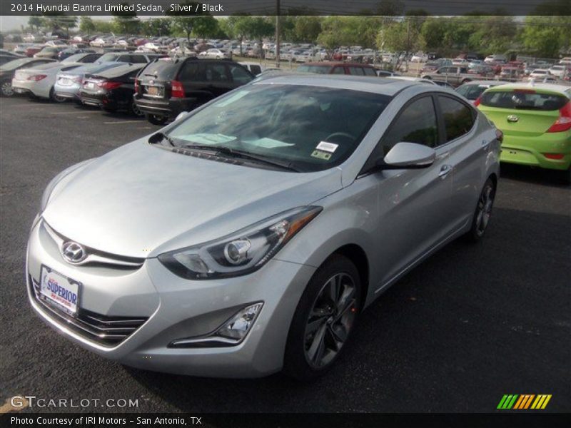 Silver / Black 2014 Hyundai Elantra Limited Sedan