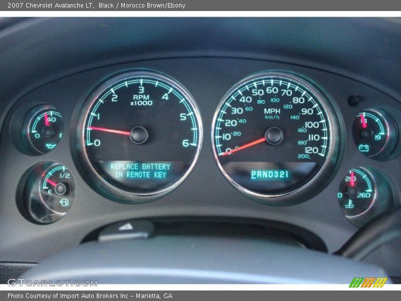 Black / Morocco Brown/Ebony 2007 Chevrolet Avalanche LT