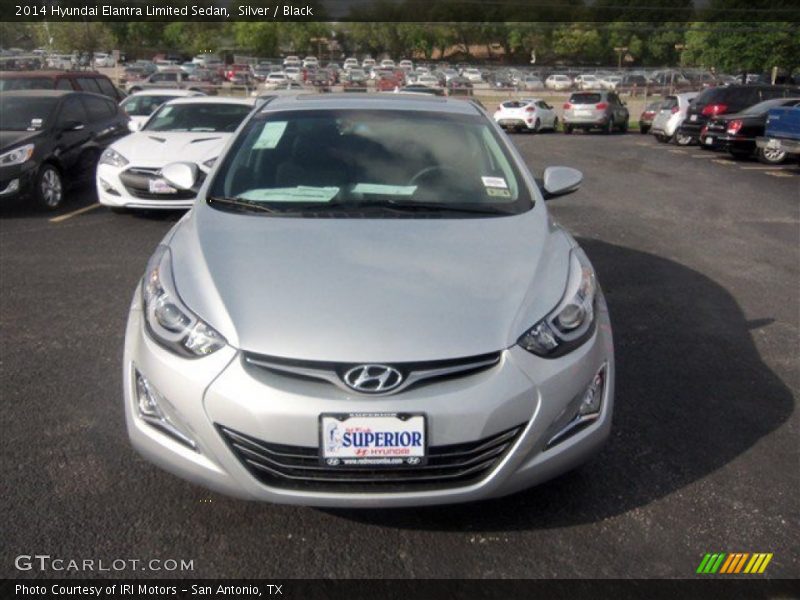 Silver / Black 2014 Hyundai Elantra Limited Sedan