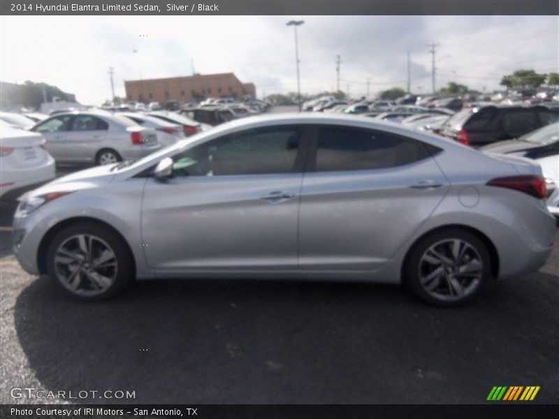 Silver / Black 2014 Hyundai Elantra Limited Sedan