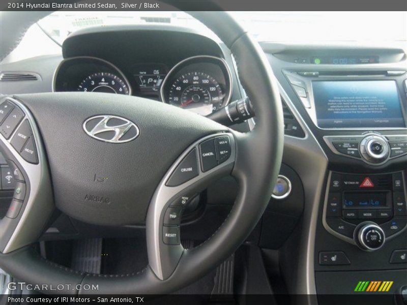 Silver / Black 2014 Hyundai Elantra Limited Sedan