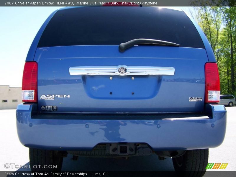Marine Blue Pearl / Dark Khaki/Light Graystone 2007 Chrysler Aspen Limited HEMI 4WD