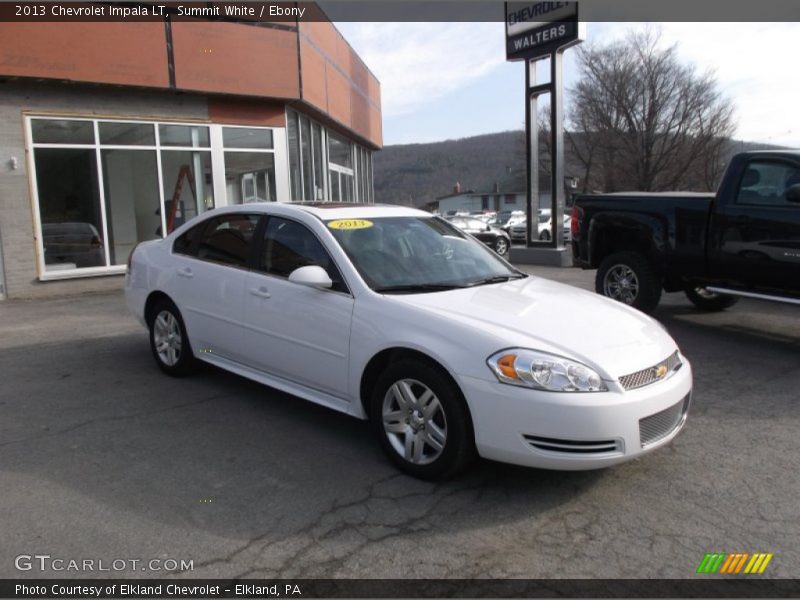Summit White / Ebony 2013 Chevrolet Impala LT