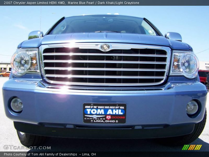 Marine Blue Pearl / Dark Khaki/Light Graystone 2007 Chrysler Aspen Limited HEMI 4WD