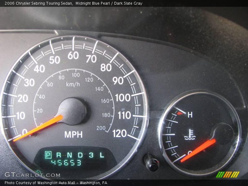 Midnight Blue Pearl / Dark Slate Gray 2006 Chrysler Sebring Touring Sedan