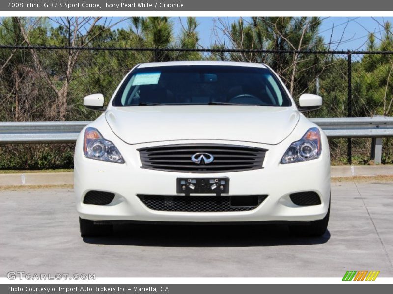 Ivory Pearl White / Graphite 2008 Infiniti G 37 S Sport Coupe